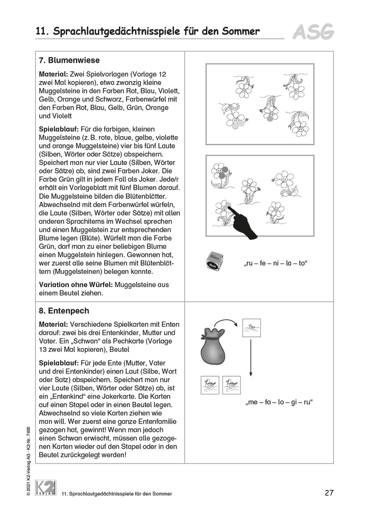 LEGA LUDO Auditive Sprachlaut-Gedächtnisspiele