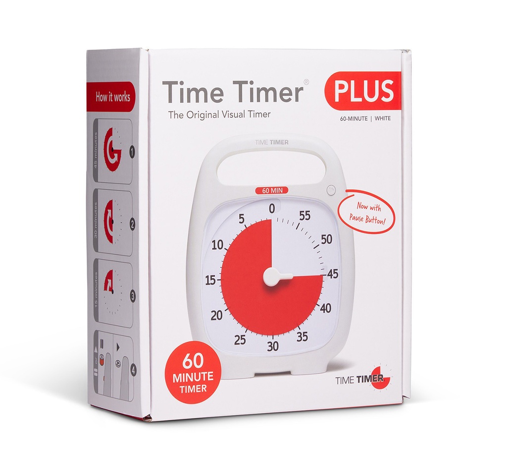 TimeTimer® PLUS weiss 14 x 18 cm