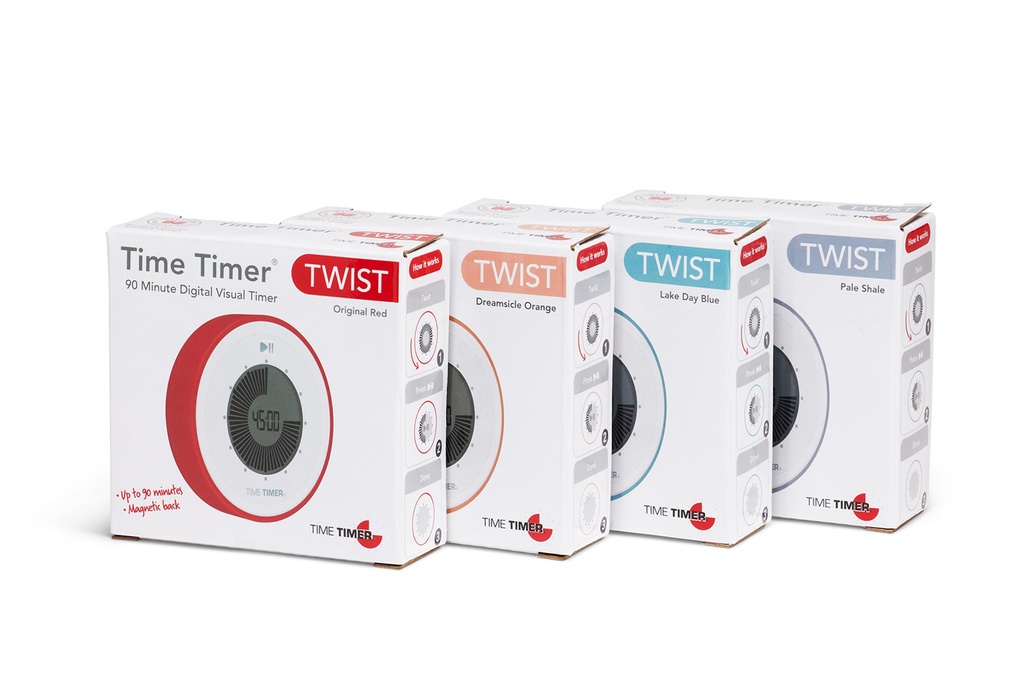 TimeTimer Zeitmesser TWIST Red
