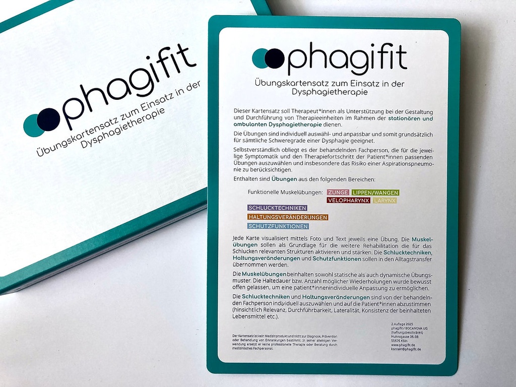 phagifit - Übungskartensatz für die Dysphagietherapie