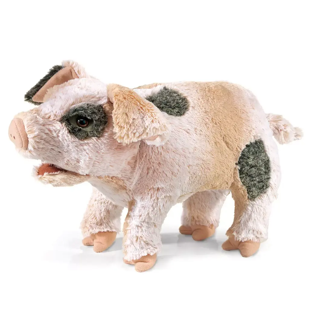 Handpuppe grunzendes Schweinchen