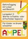 Lernpacket 3: Wörter in Punkte- oder Gitterfelder kopieren PDF