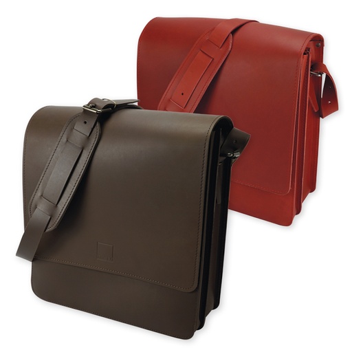 Umhängetasche "Perfecta", ranger (dunkelbraun), Sattelleder