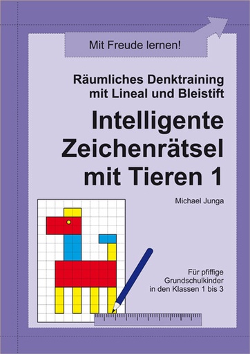 [800111] Räumliches Denktraining Zeichenrätsel Tiere 1 PDF