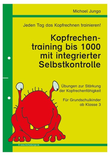 [800501] Kopfrechentraining bis 1000 mit integrierter Selbstkontrolle PDF