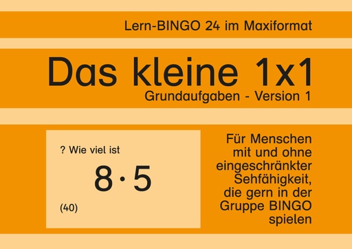 [800502] Lern-BINGO 1x1 Grundaufgaben 1 PDF