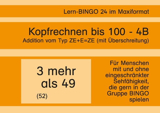 [800513] Lern-BINGO 4B Addition (ZE+E=ZE m.Ü.) bis 100 PDF