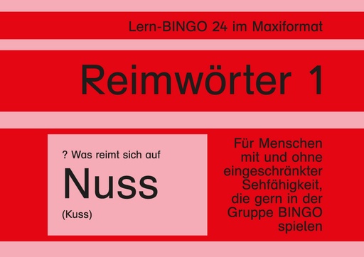 [800527] Lern-BINGO 24 Reimwörter 1 PDF