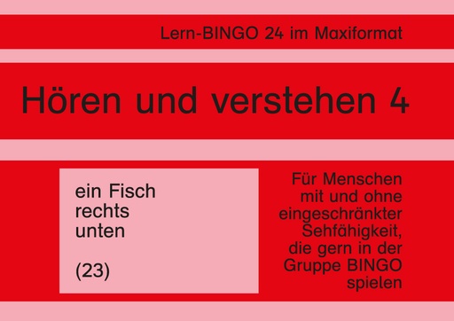 [800533] Lern-BINGO 24 Hören und verstehen 4 PDF