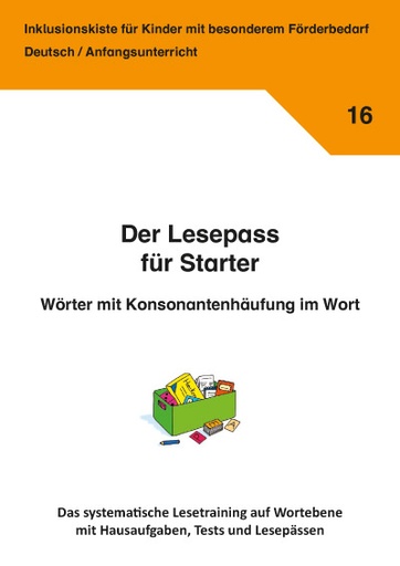 [802116] Lesepass für Starter Wörter mit Konsonantenhäufungen im Wort PDF