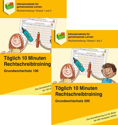 [802252] Rechtschreibtraining Paket Grundwortschatz 100/200 Wörter E-Book