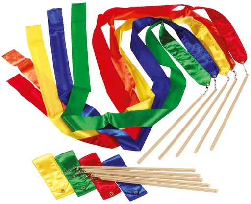 [41153] Farbige Rhythmikbänder, 3 m