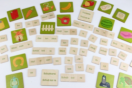 [41168] Wortbaukasten mit Holzplatten