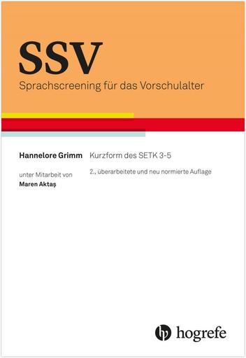 [8308302] SSV 25 Protokollbogen 4;0-5;11