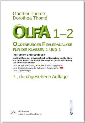 [87816] Fehleranalyse Orthographie Klassen 1-2 OLFA 