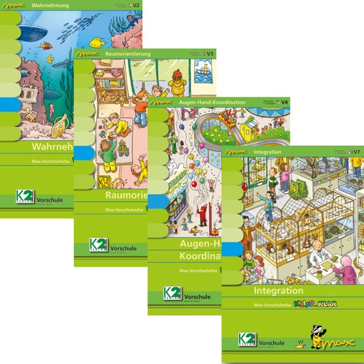 [5006510] Max Lernpaket Vorschule (4 Mappen + Lerngerät)