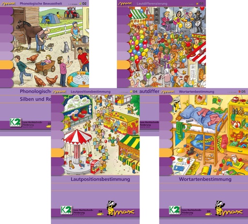[5008110] Max Paket Silben,Laute, Wörter (4 Mappen + Gerät)