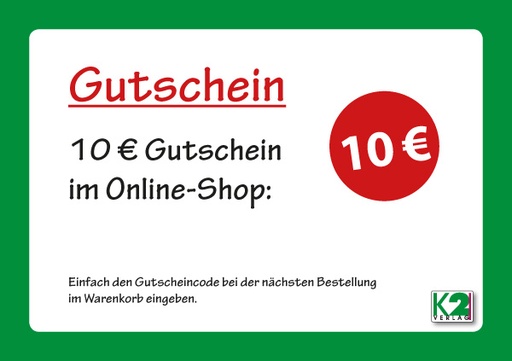 [9850] K2 Einkaufsgutschein 10 Euro