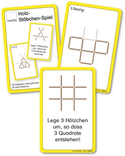 [57077] Holzstäbchen Denkspiel