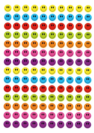 [57080] Belobigungsaufkleber "Bunte Gesichter"