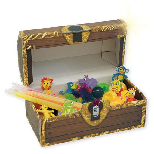 [57110] Schatztruhe mit Belobigungsgeschenken