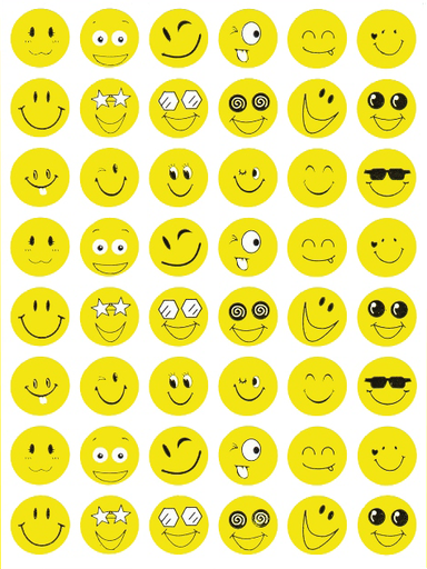 [57111] Belobigungsaufkleber "Smileys", 288 Stück 