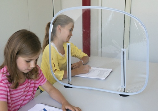 [57121] * Einfache Hygiene-Schutzwand, transparent