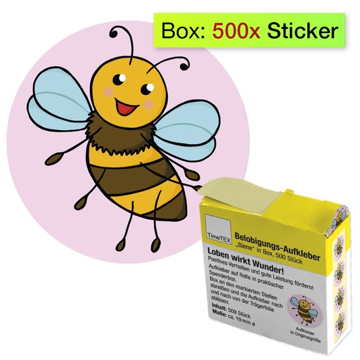 [57142] Belobigungsaufkleber "Biene", 500 Stück 
