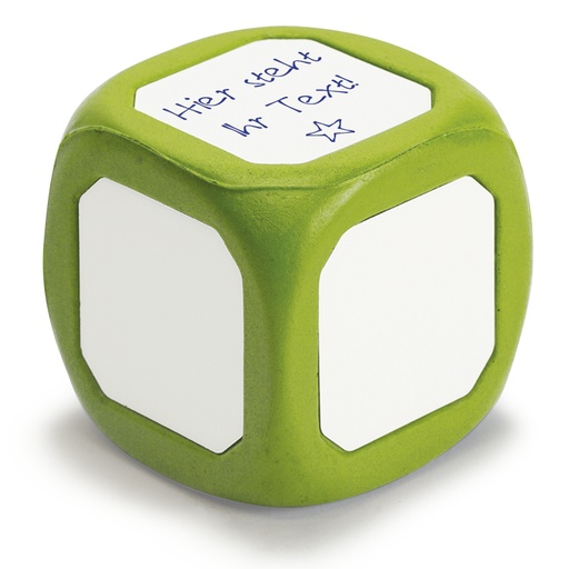 [57160] Blankowürfel mit weißen Flächen, grün