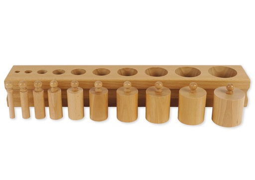 [56926] Block mit Zylindern 2 "Montessori Premium"