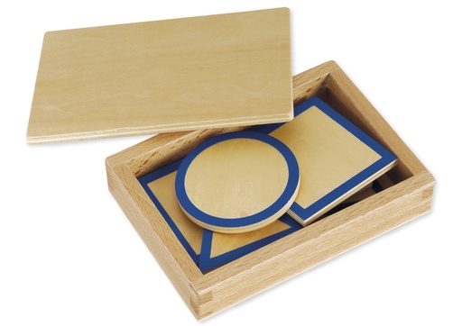 [56930] Geometrische Grundtäfelchen im Kasten "Montessori Premium"