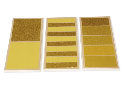 [56934] Tastbretter, rau-glatt, 3 Stück "Montessori Premium"