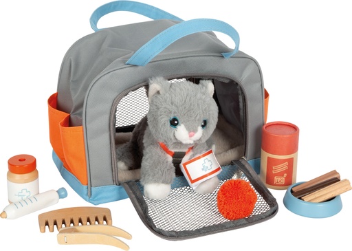 [87960] Katze mit Tasche und Pflege-Set