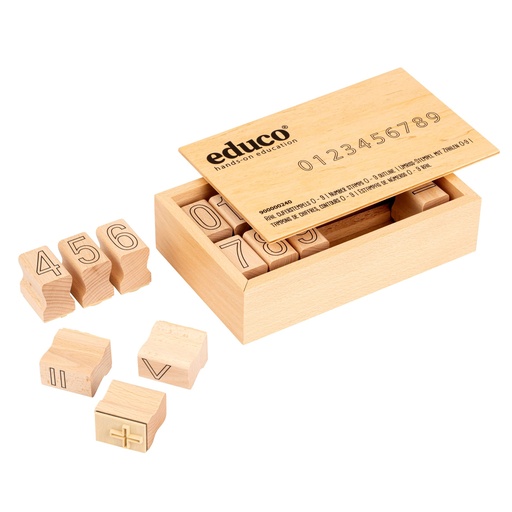 [63646] Umriss-Stempel mit Zahlen 0 - 9