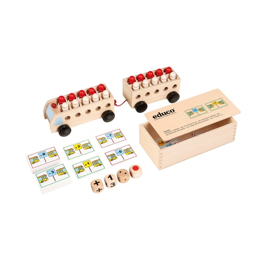 [63667] Rechen-Bus mit Anhänger - mini