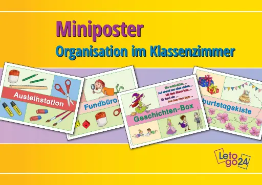 [802289] Miniposter Organisation im Klassenzimmer PDF 