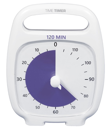 [58547] TimeTimer® PLUS weiss 120 Minuten