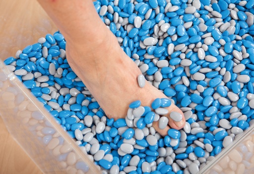 [61720] TheraBeans® Massagebohnen, 30 kg, Komplettset in Acrylwanne